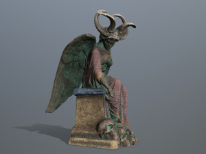 Angel statue Modelo 3D
