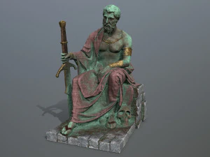 Man Statue 2 3D Model