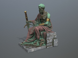 Man Statue 2 3D Model