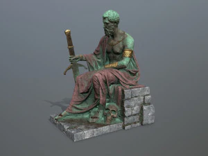 Man Statue 2 3D Model