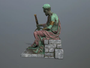 Man Statue 2 3D Model