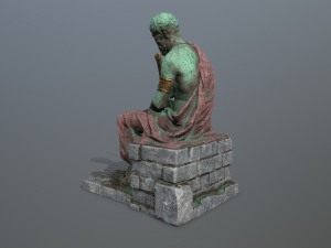 Man Statue 2 3D Model