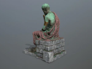 Man Statue 2 3D Model