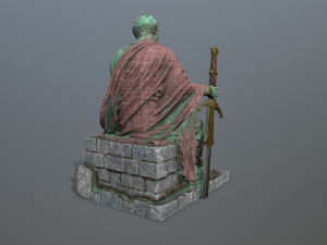 Man Statue 2 3D Model