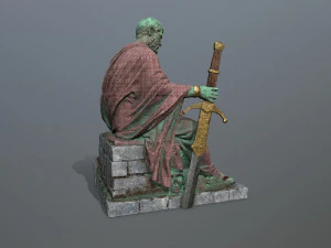 Man Statue 2 3D Model