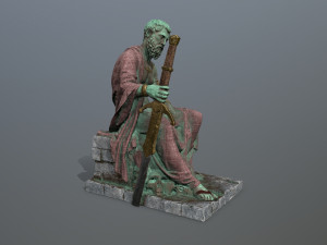 Man Statue 2 3D Model