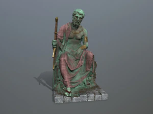 Man Statue 2 3D Model