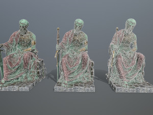 Man Statue 2 3D Model