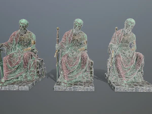 Man Statue 2 3D Model