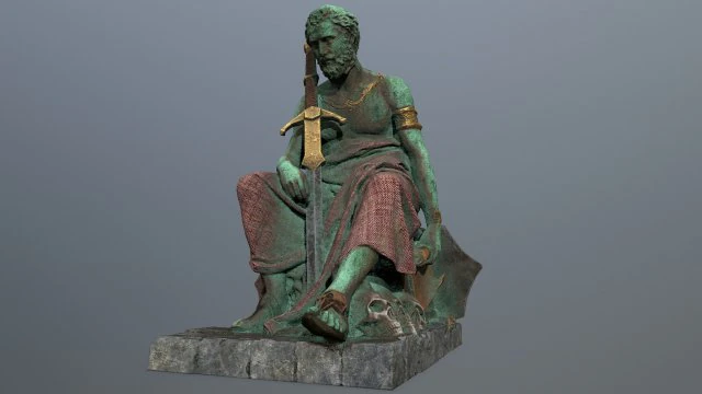 Man Statue 4 3D Model .c4d .max .obj .3ds .fbx .stl .blend 