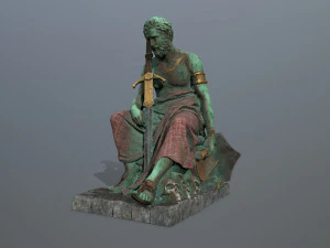 Man Statue 4 3D Model