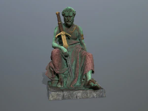 Man Statue 4 3D Model