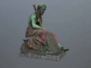 Man Statue 4 3D Model