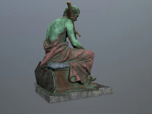 Man Statue 4 3D Model