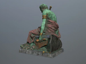 Man Statue 4 3D Model