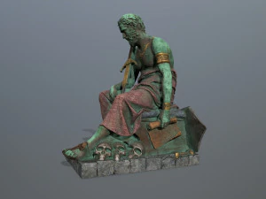 Man Statue 4 3D Model