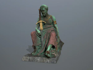 Man Statue 4 3D Model