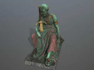 Man Statue 4 3D Model
