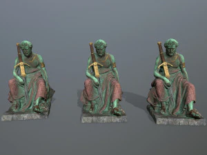 Man Statue 4 3D Model