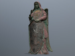 Angel statue Model 3D