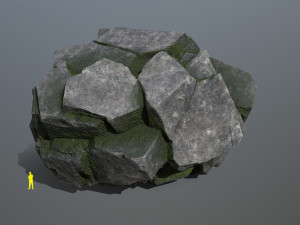 Cliff rocks 3D Model