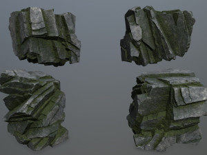 Cliff rocks 3D Model