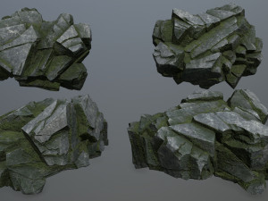 Cliff rocks 3D Model
