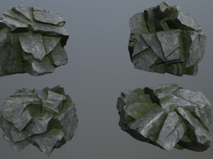 Cliff rocks 3D Model