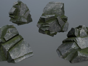 Cliff rocks 3D Model