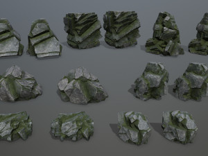 Cliff rocks 3D Model