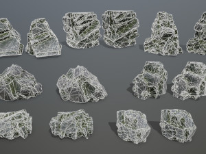 Cliff rocks 3D Model