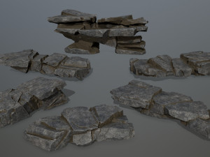 Cliff rocks 3D मॉडल