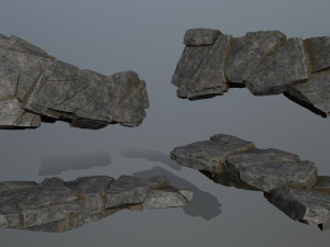 Cliff rocks 3D Model