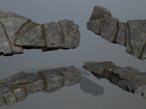 Cliff rocks 3D Model