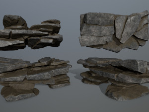 Cliff rocks 3D Model