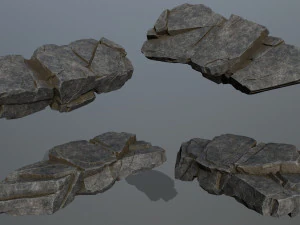 Cliff rocks 3D Model