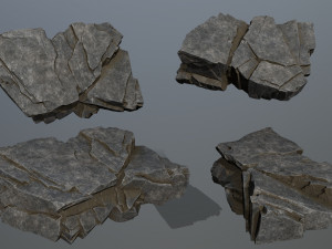 Cliff rocks 3D Model