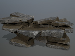 Cliff rocks 3D Model