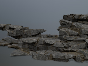Cliff rocks 3D Model
