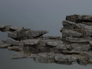 Cliff rocks 3D Model