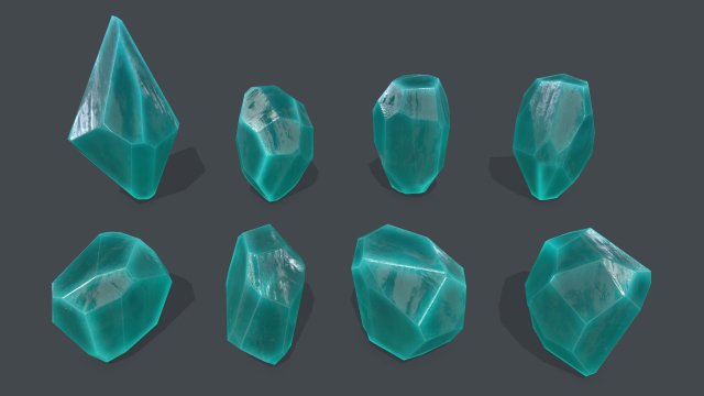 Crystal set Modelo 3D .c4d .max .obj .3ds .fbx .stl .blend 