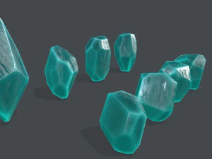 Crystal set 3D Model