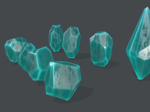 Crystal set 3D Model
