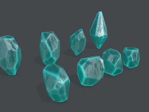 Crystal set 3D Model