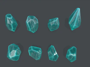 Crystal set 3D Model