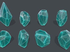 Crystal set Modelo 3D
