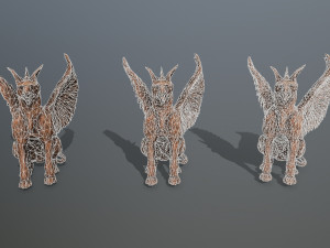 Statue Creature Modèle 3D