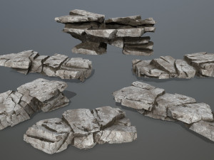 Cliff rocks 3D 모델