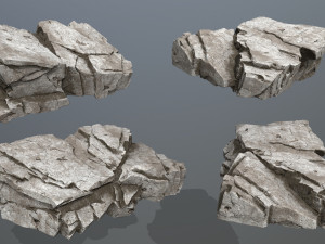 Cliff rocks 3D Model
