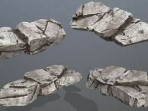 Cliff rocks 3D Model